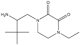 1-(2-amino-3,3-dimethylbutyl)-4-ethylpiperazine-2,3-dione 结构式