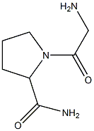 1-(2-aminoacetyl)pyrrolidine-2-carboxamide 结构式