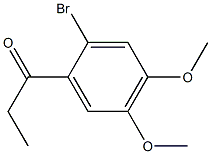 1-(2-bromo-4,5-dimethoxyphenyl)propan-1-one 结构式