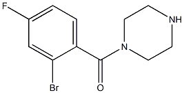 1-(2-bromo-4-fluorobenzoyl)piperazine 结构式