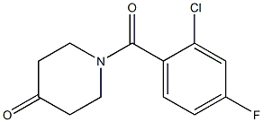 1-(2-chloro-4-fluorobenzoyl)piperidin-4-one 结构式