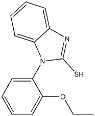 1-(2-ethoxyphenyl)-1H-1,3-benzodiazole-2-thiol 结构式