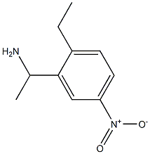 1-(2-ethyl-5-nitrophenyl)ethan-1-amine 结构式