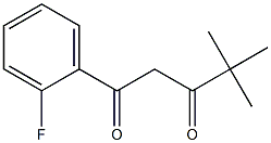 1-(2-fluorophenyl)-4,4-dimethylpentane-1,3-dione 结构式