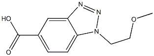 1-(2-methoxyethyl)-1H-1,2,3-benzotriazole-5-carboxylic acid 结构式