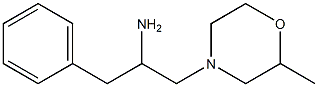 1-(2-methylmorpholin-4-yl)-3-phenylpropan-2-amine 结构式
