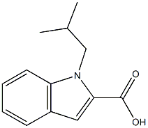 1-(2-methylpropyl)-1H-indole-2-carboxylic acid 结构式