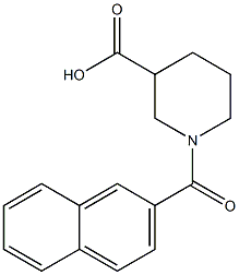 1-(2-naphthoyl)piperidine-3-carboxylic acid 结构式