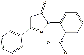 1-(2-nitrophenyl)-3-phenyl-4,5-dihydro-1H-pyrazol-5-one 结构式