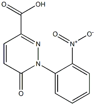 1-(2-nitrophenyl)-6-oxo-1,6-dihydropyridazine-3-carboxylic acid 结构式