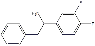 1-(3,4-difluorophenyl)-2-phenylethan-1-amine 结构式