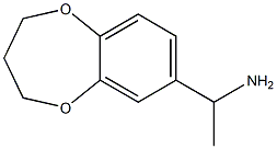 1-(3,4-dihydro-2H-1,5-benzodioxepin-7-yl)ethanamine 结构式