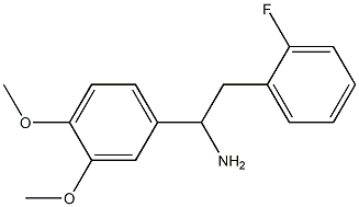 1-(3,4-dimethoxyphenyl)-2-(2-fluorophenyl)ethanamine 结构式