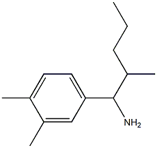 1-(3,4-dimethylphenyl)-2-methylpentan-1-amine 结构式