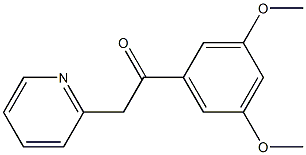 1-(3,5-dimethoxyphenyl)-2-(pyridin-2-yl)ethan-1-one 结构式