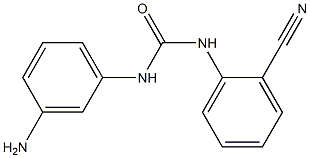 1-(3-aminophenyl)-3-(2-cyanophenyl)urea 结构式