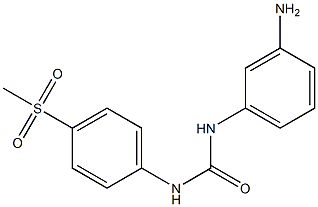 1-(3-aminophenyl)-3-(4-methanesulfonylphenyl)urea 结构式