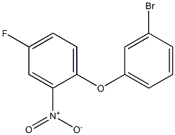 1-(3-bromophenoxy)-4-fluoro-2-nitrobenzene 结构式