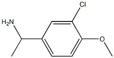 1-(3-chloro-4-methoxyphenyl)ethan-1-amine 结构式
