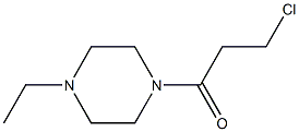 1-(3-chloropropanoyl)-4-ethylpiperazine 结构式