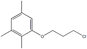 1-(3-chloropropoxy)-2,3,5-trimethylbenzene 结构式