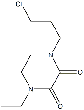 1-(3-chloropropyl)-4-ethylpiperazine-2,3-dione 结构式