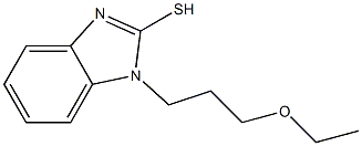 1-(3-ethoxypropyl)-1H-1,3-benzodiazole-2-thiol 结构式