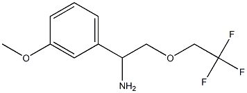 1-(3-methoxyphenyl)-2-(2,2,2-trifluoroethoxy)ethanamine 结构式