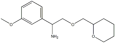 1-(3-methoxyphenyl)-2-(oxan-2-ylmethoxy)ethan-1-amine 结构式