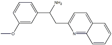 1-(3-methoxyphenyl)-2-(quinolin-2-yl)ethan-1-amine 结构式