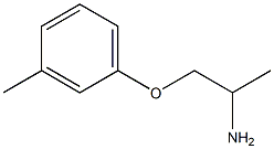 1-(3-methylphenoxy)propan-2-amine 结构式