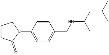 1-(4-{[(4-methylpentan-2-yl)amino]methyl}phenyl)pyrrolidin-2-one 结构式