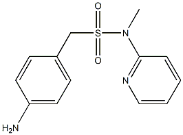 1-(4-aminophenyl)-N-methyl-N-(pyridin-2-yl)methanesulfonamide 结构式