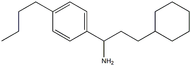 1-(4-butylphenyl)-3-cyclohexylpropan-1-amine 结构式