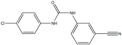 1-(4-chlorophenyl)-3-(3-cyanophenyl)urea 结构式