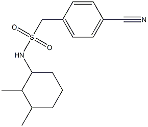 1-(4-cyanophenyl)-N-(2,3-dimethylcyclohexyl)methanesulfonamide 结构式