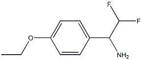 1-(4-ethoxyphenyl)-2,2-difluoroethan-1-amine 结构式
