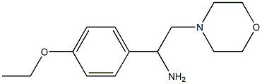1-(4-ethoxyphenyl)-2-morpholin-4-ylethanamine 结构式