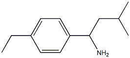 1-(4-ethylphenyl)-3-methylbutan-1-amine 结构式