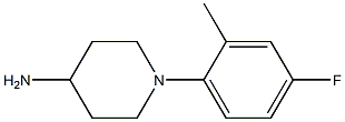 1-(4-fluoro-2-methylphenyl)piperidin-4-amine 结构式