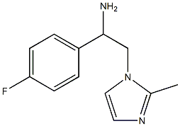 1-(4-fluorophenyl)-2-(2-methyl-1H-imidazol-1-yl)ethanamine 结构式