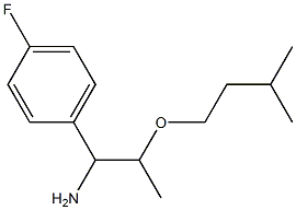 1-(4-fluorophenyl)-2-(3-methylbutoxy)propan-1-amine 结构式