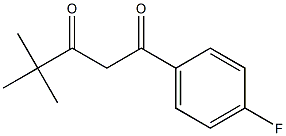 1-(4-fluorophenyl)-4,4-dimethylpentane-1,3-dione 结构式