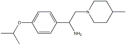 1-(4-isopropoxyphenyl)-2-(4-methylpiperidin-1-yl)ethanamine 结构式