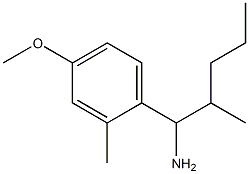 1-(4-methoxy-2-methylphenyl)-2-methylpentan-1-amine 结构式