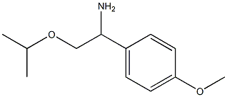 1-(4-methoxyphenyl)-2-(propan-2-yloxy)ethan-1-amine 结构式