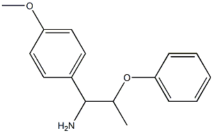 1-(4-methoxyphenyl)-2-phenoxypropan-1-amine 结构式