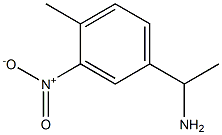 1-(4-methyl-3-nitrophenyl)ethanamine 结构式