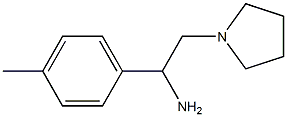 1-(4-methylphenyl)-2-pyrrolidin-1-ylethanamine 结构式