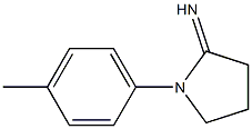 1-(4-methylphenyl)pyrrolidin-2-imine 结构式